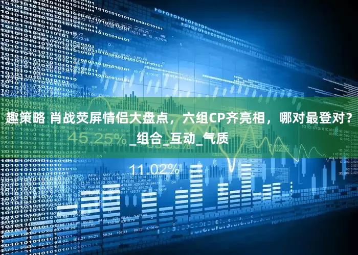 趣策略 肖战荧屏情侣大盘点，六组CP齐亮相，哪对最登对？_组合_互动_气质