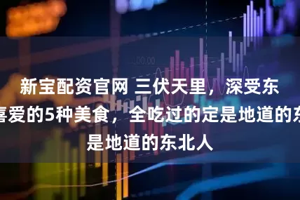 新宝配资官网 三伏天里,深受东北人喜爱的5种美食,全吃过的定是地道的东北人